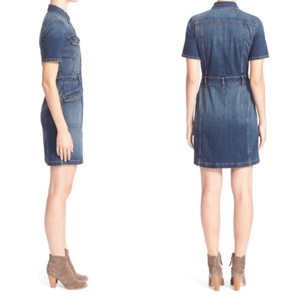 Current Elliot Denim Cargo Pocket Dress size 0 - Picture 2 of 10